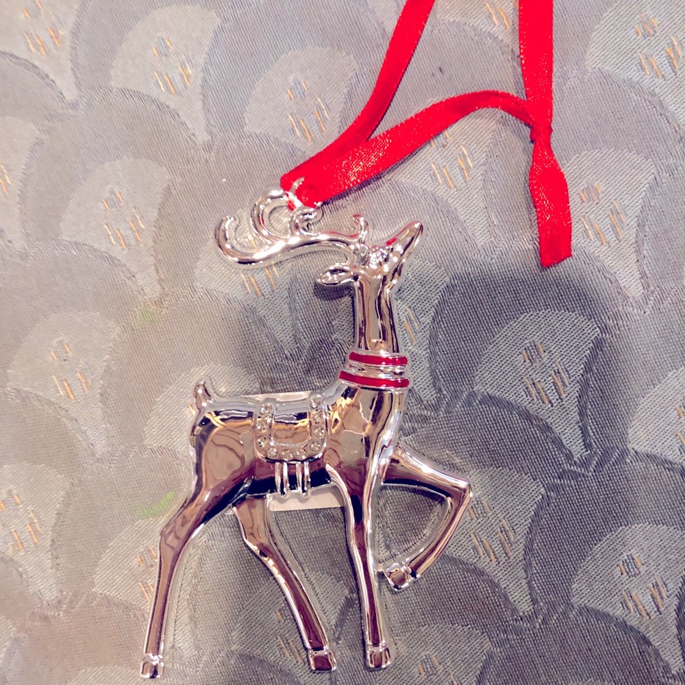 Lenox metal reindeer ornament